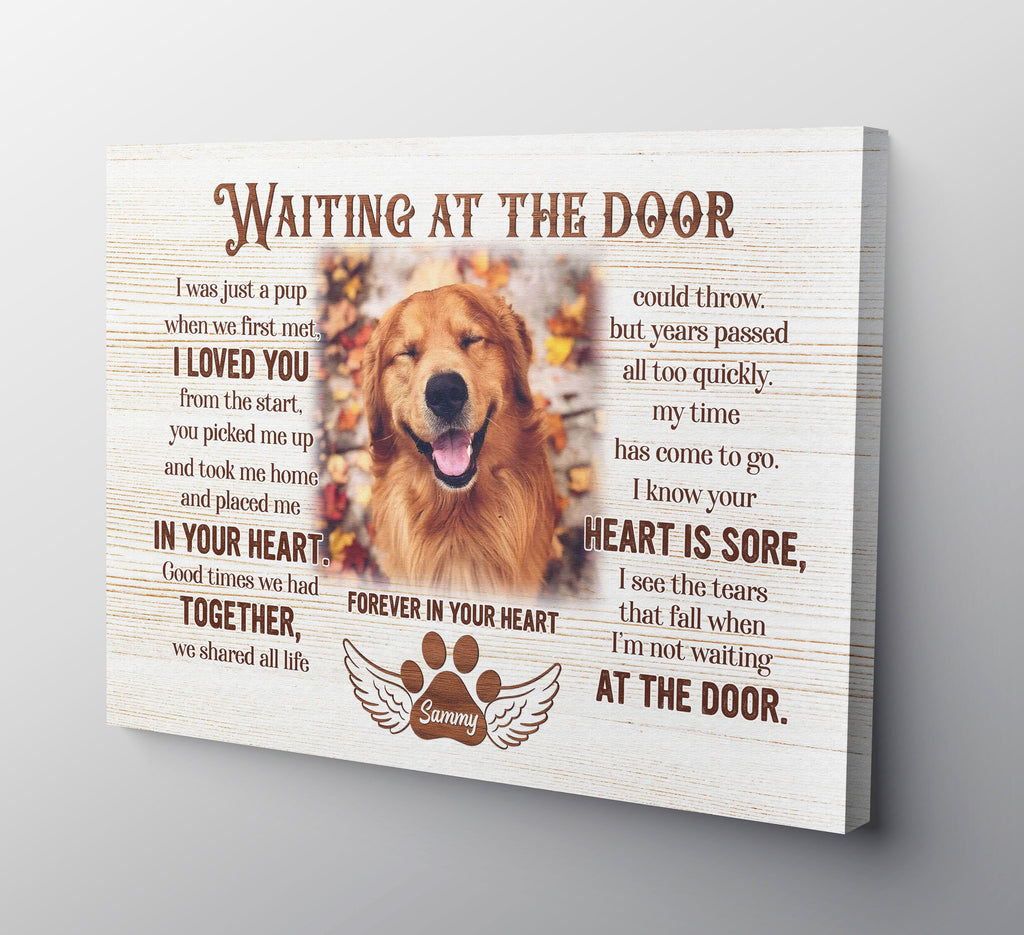 Personalized Waiting At The Door I Loved You Canvas Wall Art