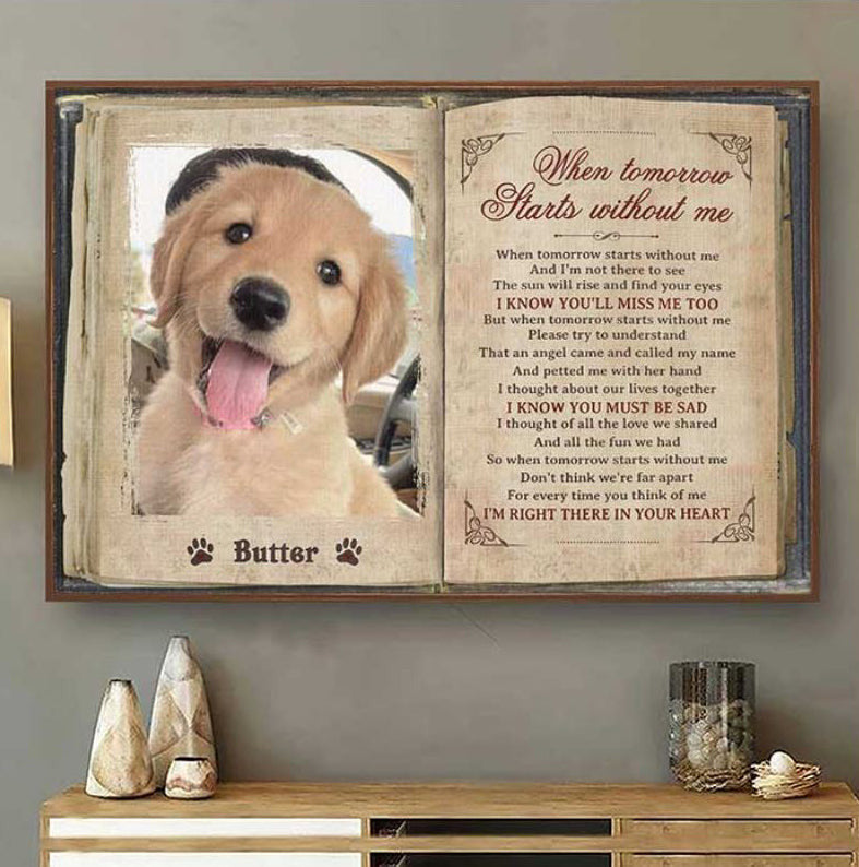 Personalized When Tomorrow Starts Without Me Canvas Wall Art Prints