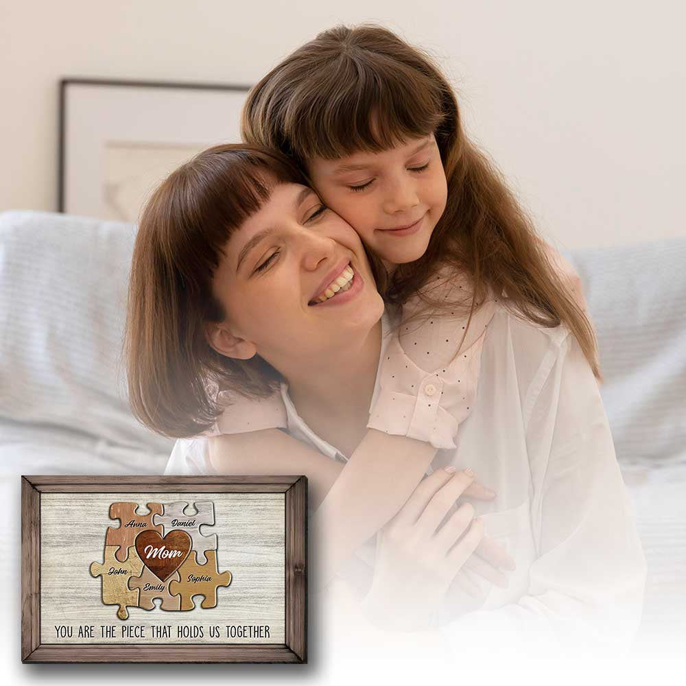Personalized You Are The Piece Mothers Day Canvas Wall Art - Gift For Mom