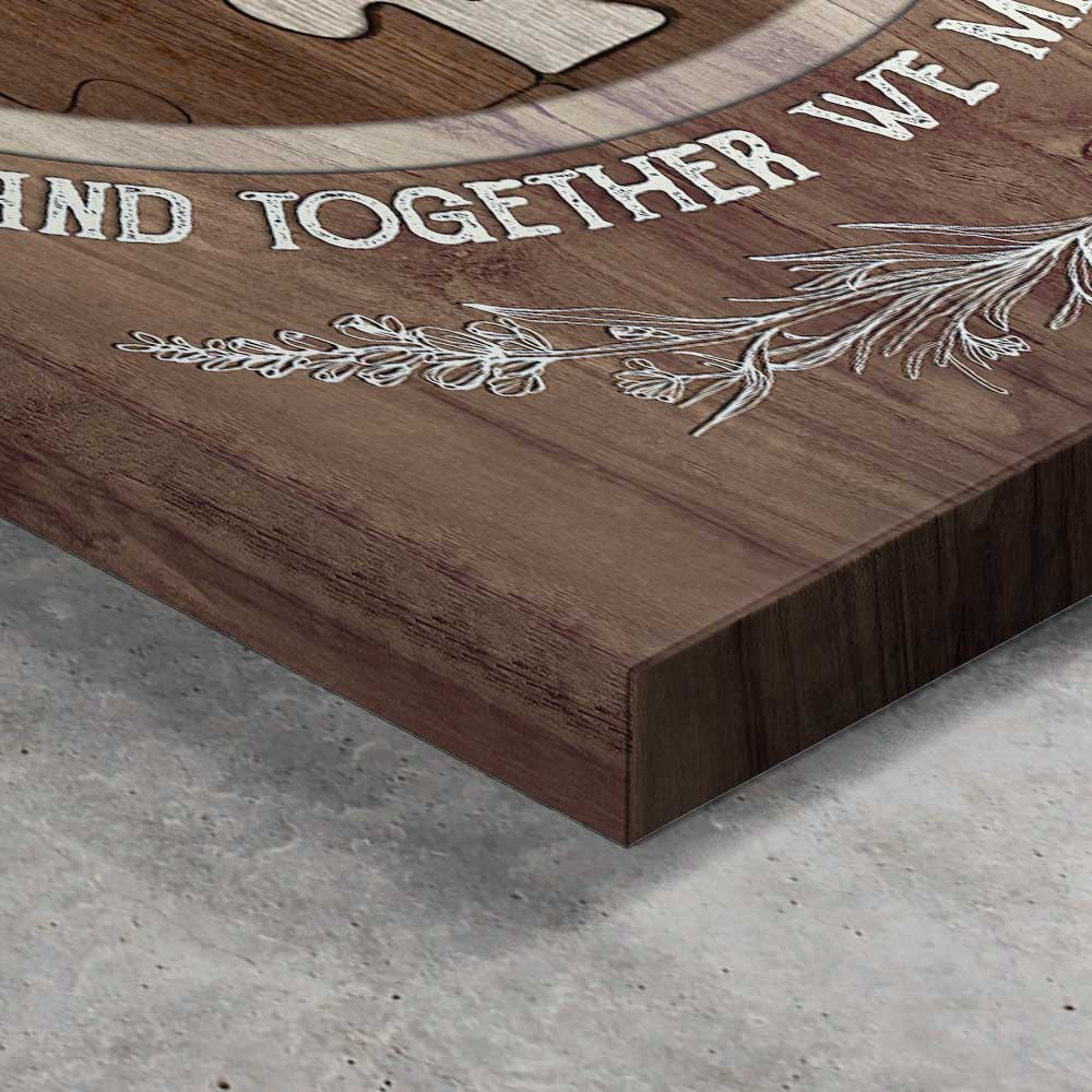 Personalized You Are The Piece That Holds Us Mothers Day Canvas Wall Art