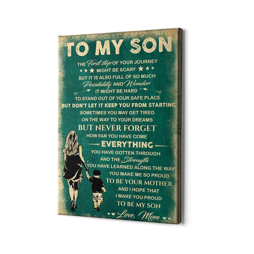 Personalized You Make Me So Proud To Be Your Mother Canvas Wall Art