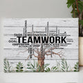 Teamwork Tree Task Motivation Team Canvas Wall Art