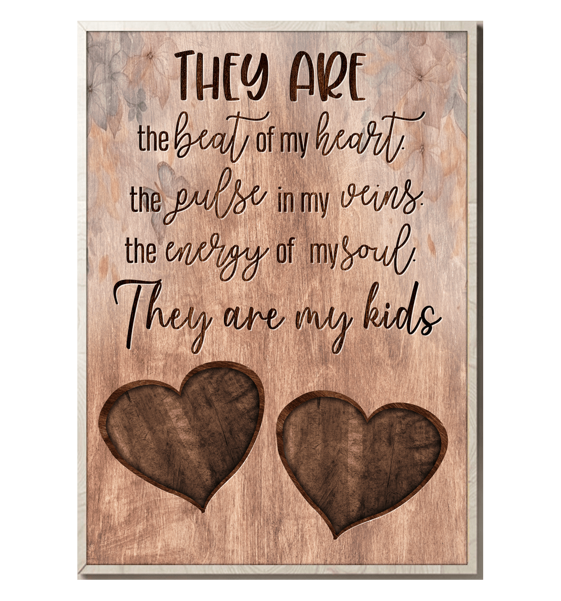 They Are The Beat Of My Heart Canvas Wall Art - Family Canvas