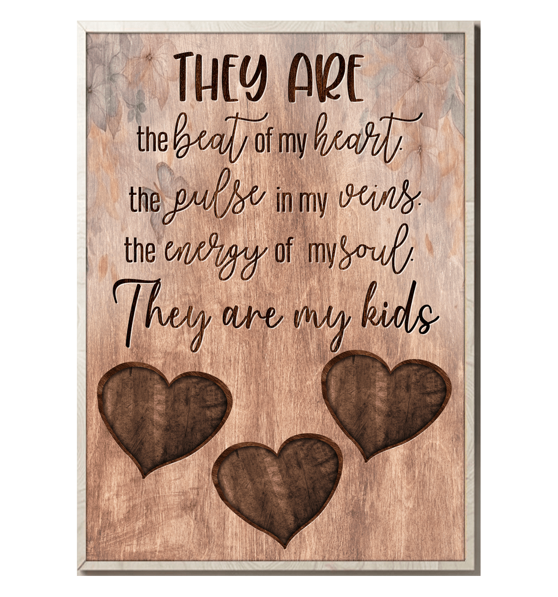 They Are The Beat Of My Heart Canvas Wall Art - Family Canvas