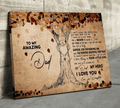 To My Amazing Dad I Love You Fathers Day Gift Canvas Wall Art