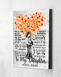 To My Daughter I Love You For The Rest Of My Mine Canvas Wall Art - Family Canvas