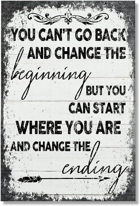 You Can Start Where You Are And Change The Ending Canvas Wall Art