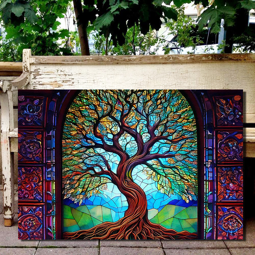 Tree Of Life Canvas Wall Art Decor, Perfect for Living Room, Bedroom, Office, or Meditation Space