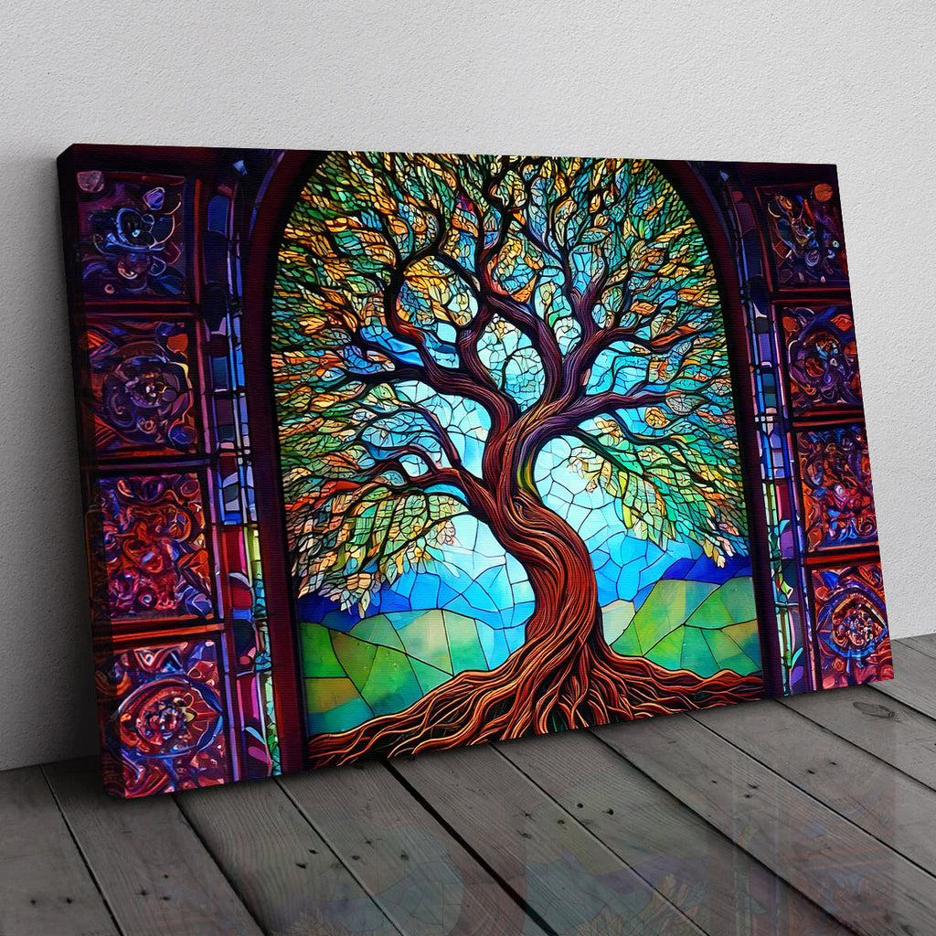 Tree Of Life Canvas Wall Art Decor, Perfect for Living Room, Bedroom, Office, or Meditation Space