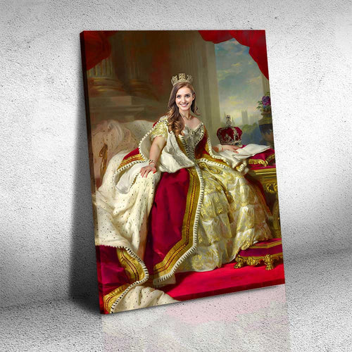 The Queen Custom Photo Canvas Wall Art Decor, Personalized Royal-Themed Artwork