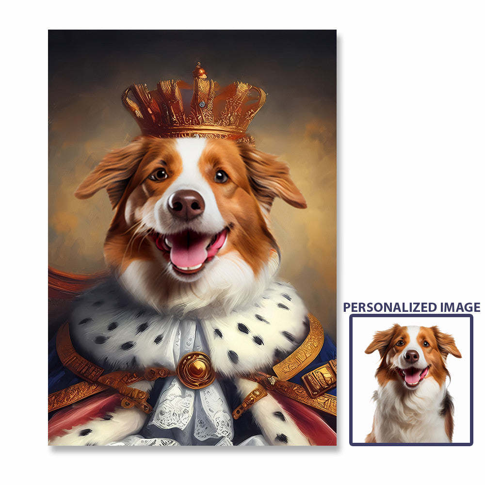 The Great Boy Personalized Pet Photo Canvas Wall Art Decor, Custom Pet Portrait, Dog or Cat Photo Art