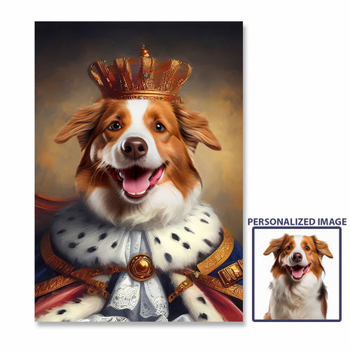 The Great Boy Personalized Pet Photo Canvas Wall Art Decor, Custom Pet Portrait, Dog or Cat Photo Art