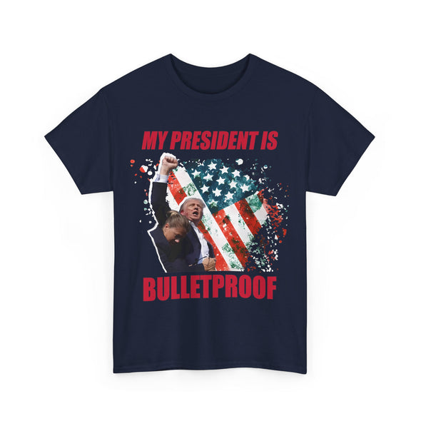 Trum Shirt Trum Shot My President Is Unisex Heavy Cotton Tee