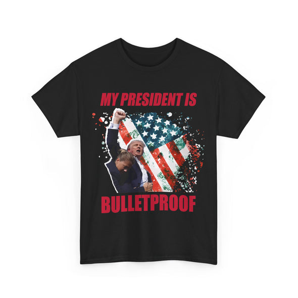 Trum Shirt Trum Shot My President Is Unisex Heavy Cotton Tee