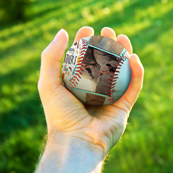 Personalized Photo Baseball Dad Father's Day Baseball Ball