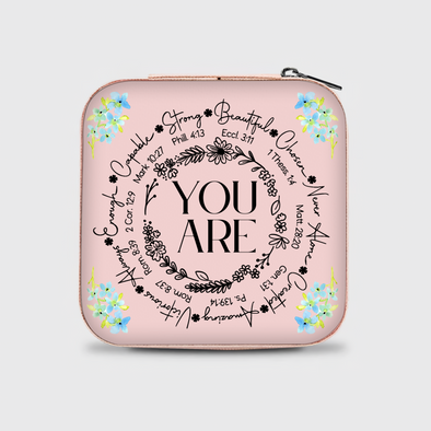 You Are Jewelry Box - Travel Jewelry Case Inspiration Gift For Mom, Bride, Aunt, Friends
