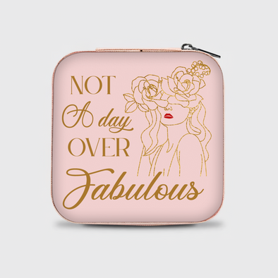 Fabulous Flowers Jewelry Box - Travel Jewelry Case Inspiration Gift For Mom, Bride, Aunt, Friends