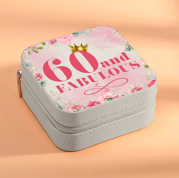 Personalized Years Fabulous Birthday Gifts Jewelry Box - Travel Jewelry Case Gift For Mom, Bride, Aunt, Friends