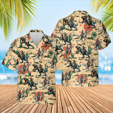 Hawaiian Aloha Shirts Cowboys and Dinosaur