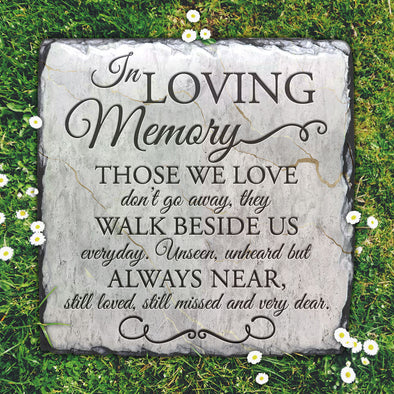 In Loving Memory Those We Love Don't Go Away Memorial Stone
