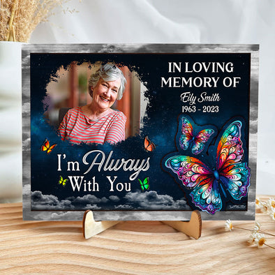 Personalized In Loving Memory Of Wooden Plaque With Stand- Gift For Family