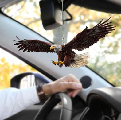 Independence Day Flying Eagle Acrylic Ornament - Decoration Gift- Tree Hanging Car