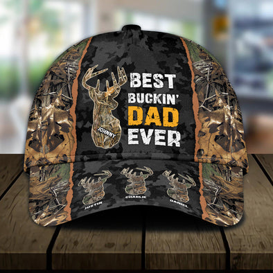 Best Buckin Dad Ver Personalized Classic Cap - Gift For Father's Day