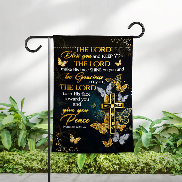 The Lord Bless You And Give You Peace Garden Flag - Religous Flag