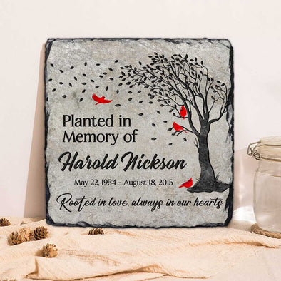 Personalized Planted In Memory of Memorial Stone