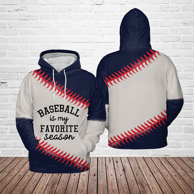 Baseball Is My Favorite Season All-Over Print Hoodie