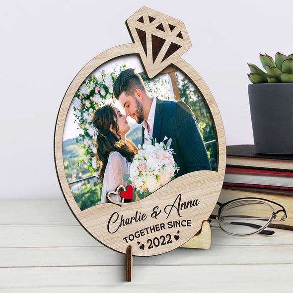 Personalized Together Since Wooden Plaque - Gift For Husband Wife, Anniversary