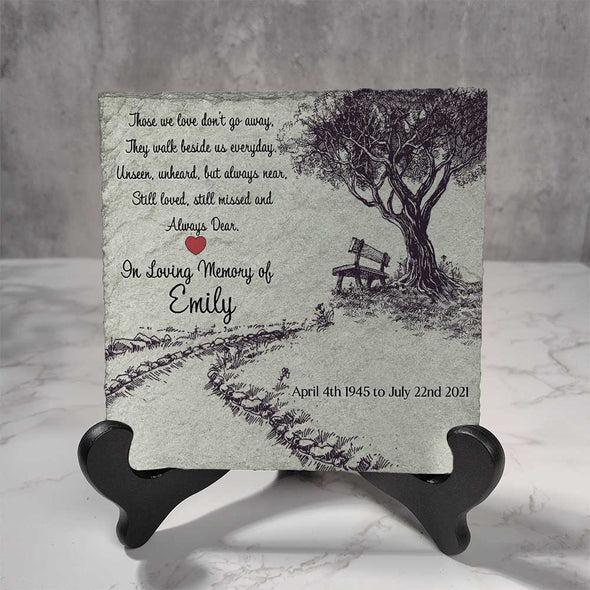 Personalized Those We Love Don't Go Away Always Dear Memorial Stone