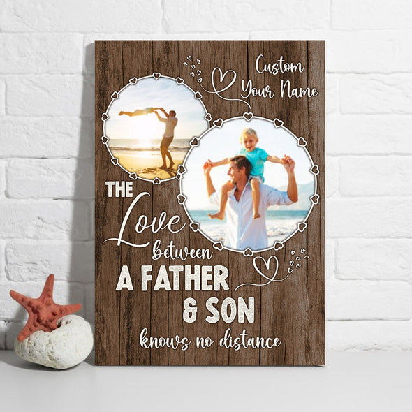Personalized The Love Between From Daughter Or Son Canvas Wall Art Prints
