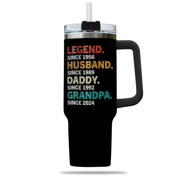 Personalized Legend Husband Dad 40oz Tumbler Cup - Gift For Father's Day