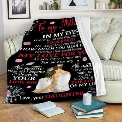 Mom Blanket for Mothers, Family Blanket, Floral Blanket for Mom