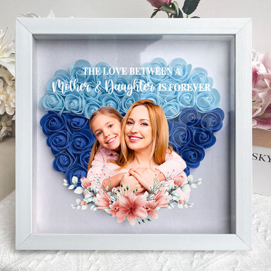 Personalized Mother And Daughter Flower Shadow Box - Gift For Mother's Day