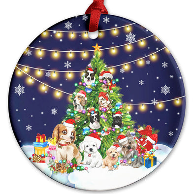 Rigufu Dog Xmas Tree Ceramic Ornament - Gifts for Dog Lovers