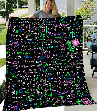 Mathematics Love Math Lover Fleece Blanket