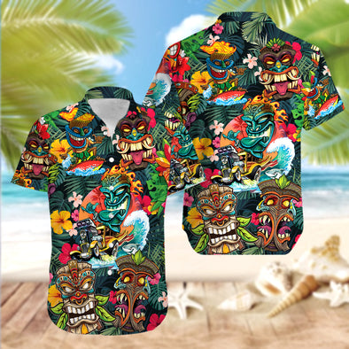Hawaiian Aloha Shirts Tiki Tiki Awesome