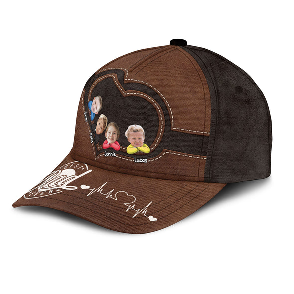 Best Dad Ever Personalized Photo Classic Cap - Gift For Father's Day