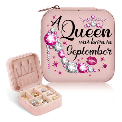 Custom Month A Queen Was Born Jewelry Box - Birthday Gifts For Women