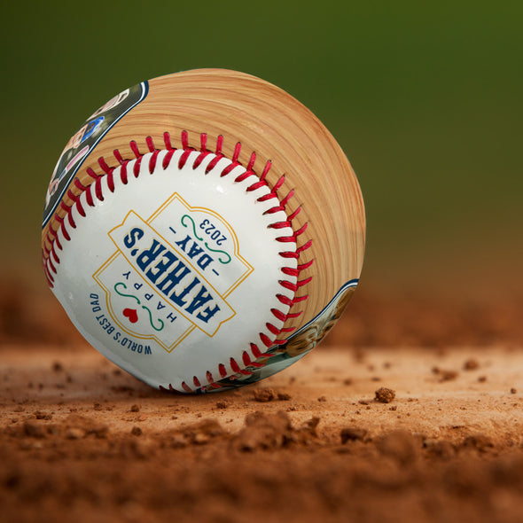 Personalized Happy Father's Day For Baseball Lovers Baseball Ball