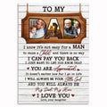 Personalized To My Dad My Hero Canvas – Father's Day Photo Gift