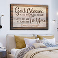 Personalized God Blessed..  Premium Canvas
