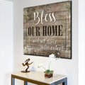 Bless Our Home - And All Those Who Enter Premium Canvas