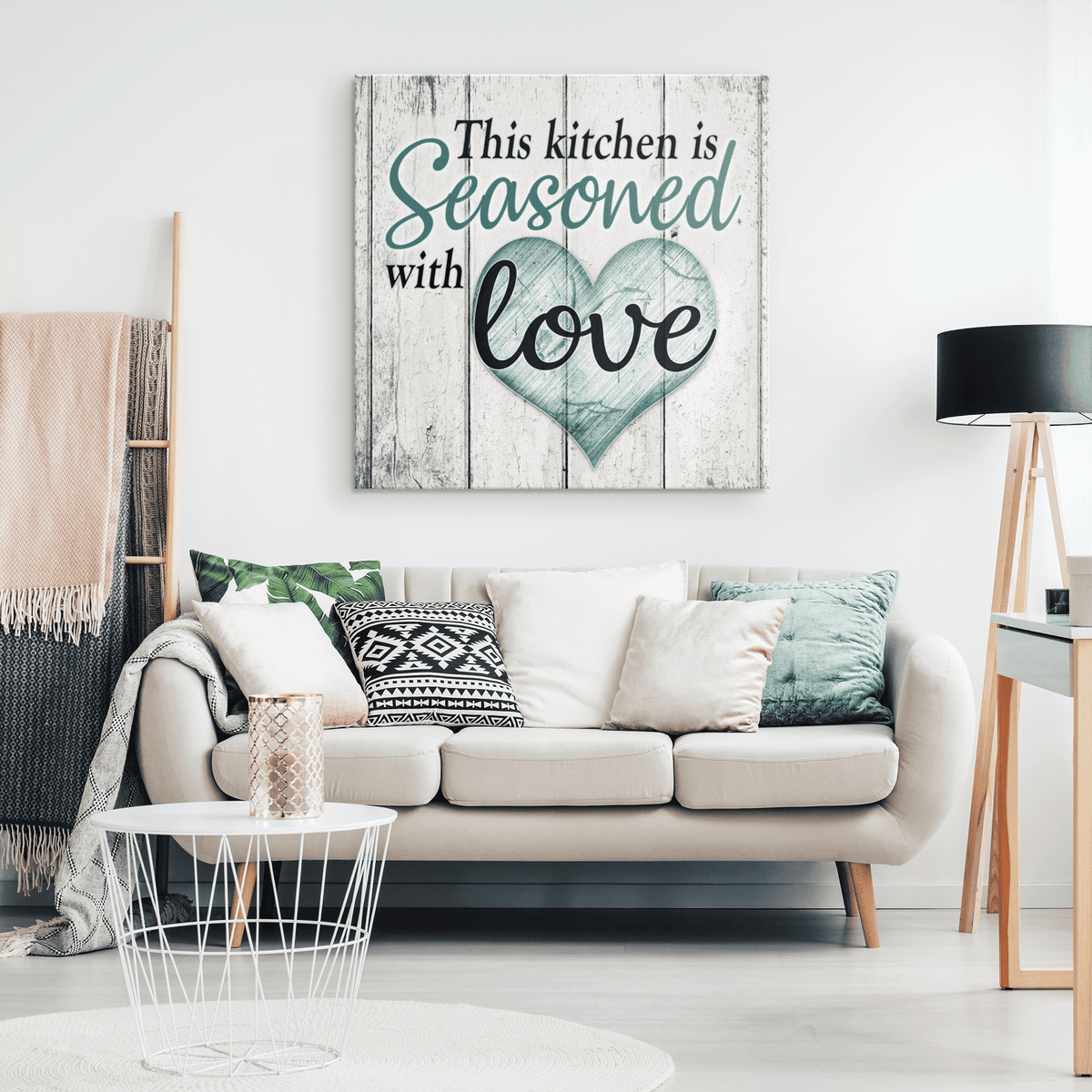 This Kitchen Is Seasoned With Love Premium Canvas