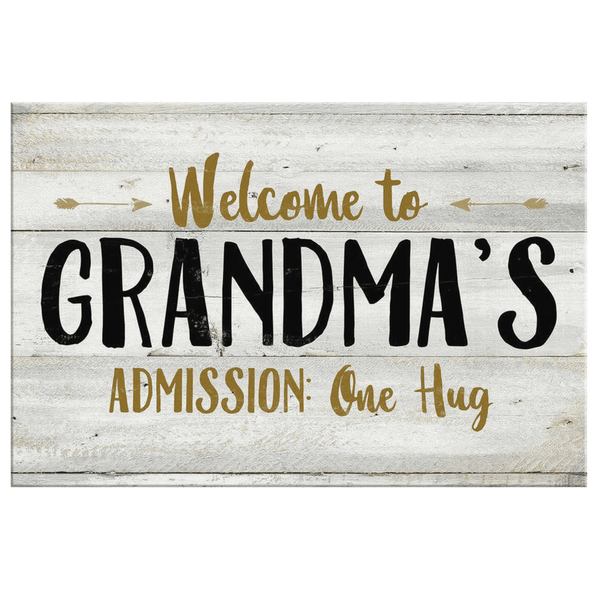 Welcome To Grandmas Premium Canvas