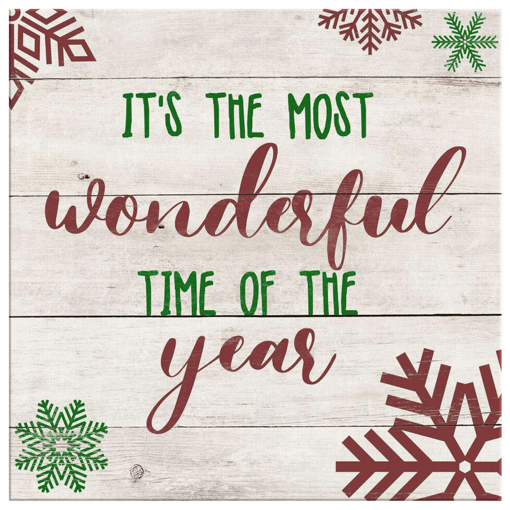 Most Wonderful Time Of The Year Premium Christmas Canvas