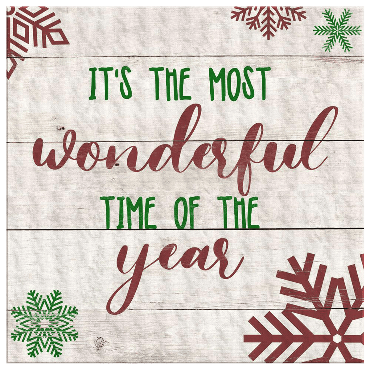 Most Wonderful Time Of The Year Premium Christmas Canvas