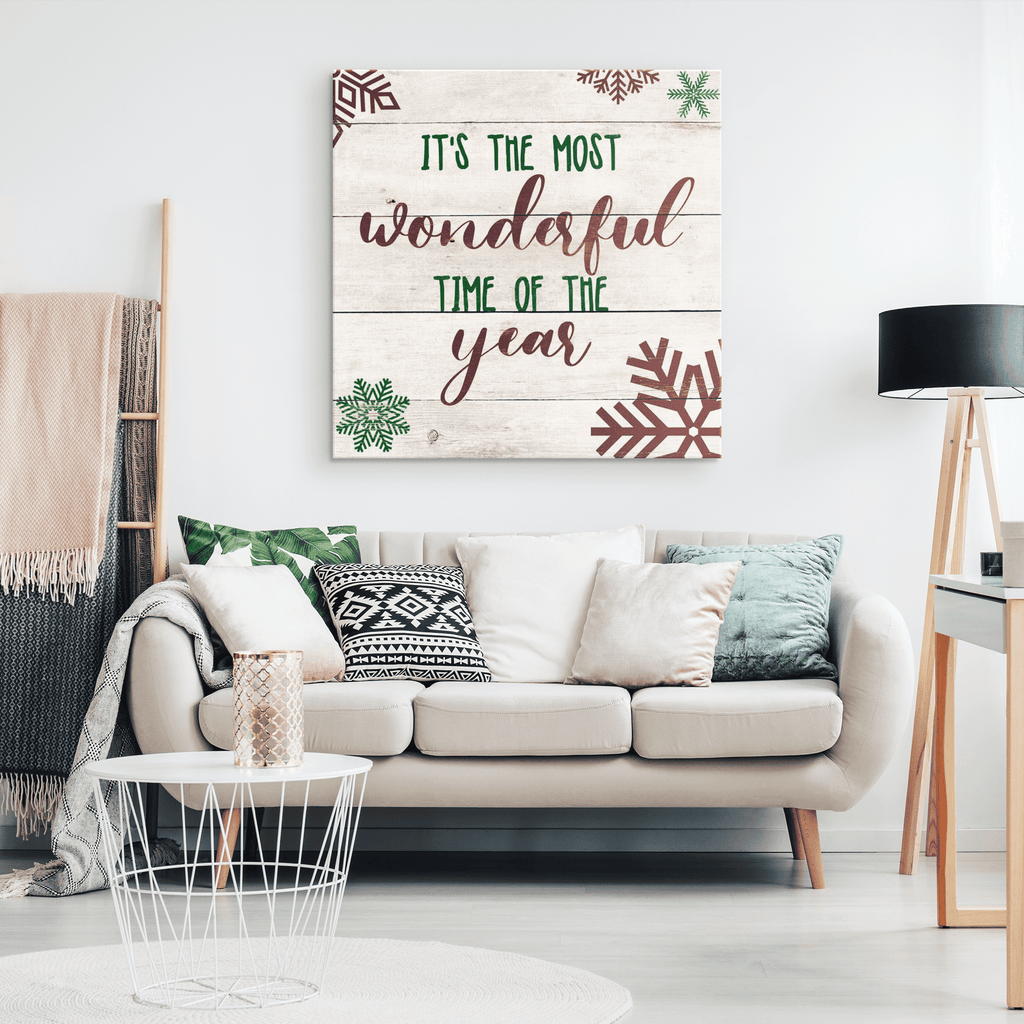 Most Wonderful Time Of The Year Premium Christmas Canvas